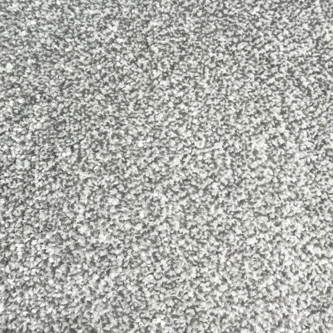 Supreme Luxury Action Back Stain Resistant Carpet - White Silver