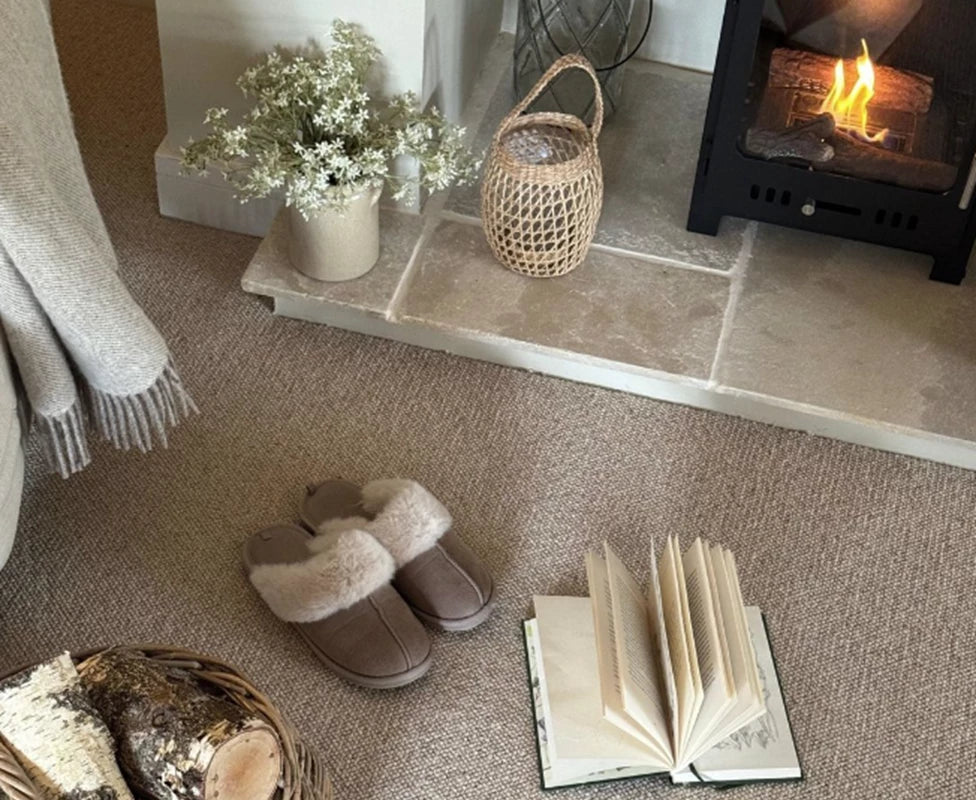 Fairisle Pure New Wool Carpet - Oatflake