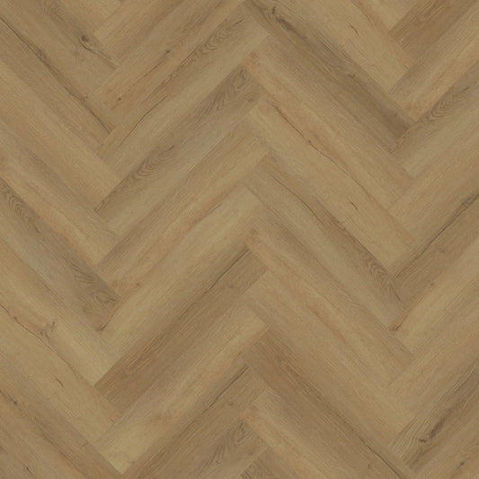 Lignum Core SPC Herringbone Flooring - Barley Oak