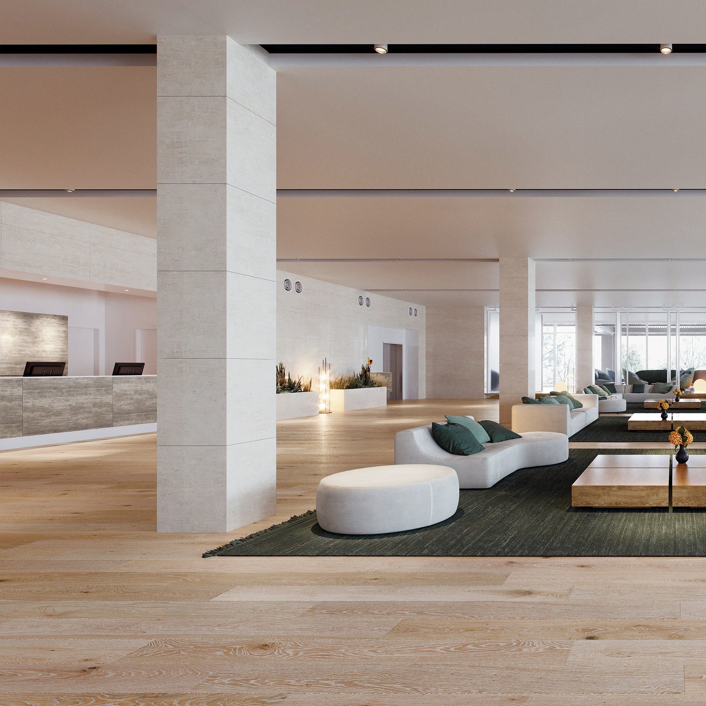 Recycled Leather Flooring Panels - Limed French Oak