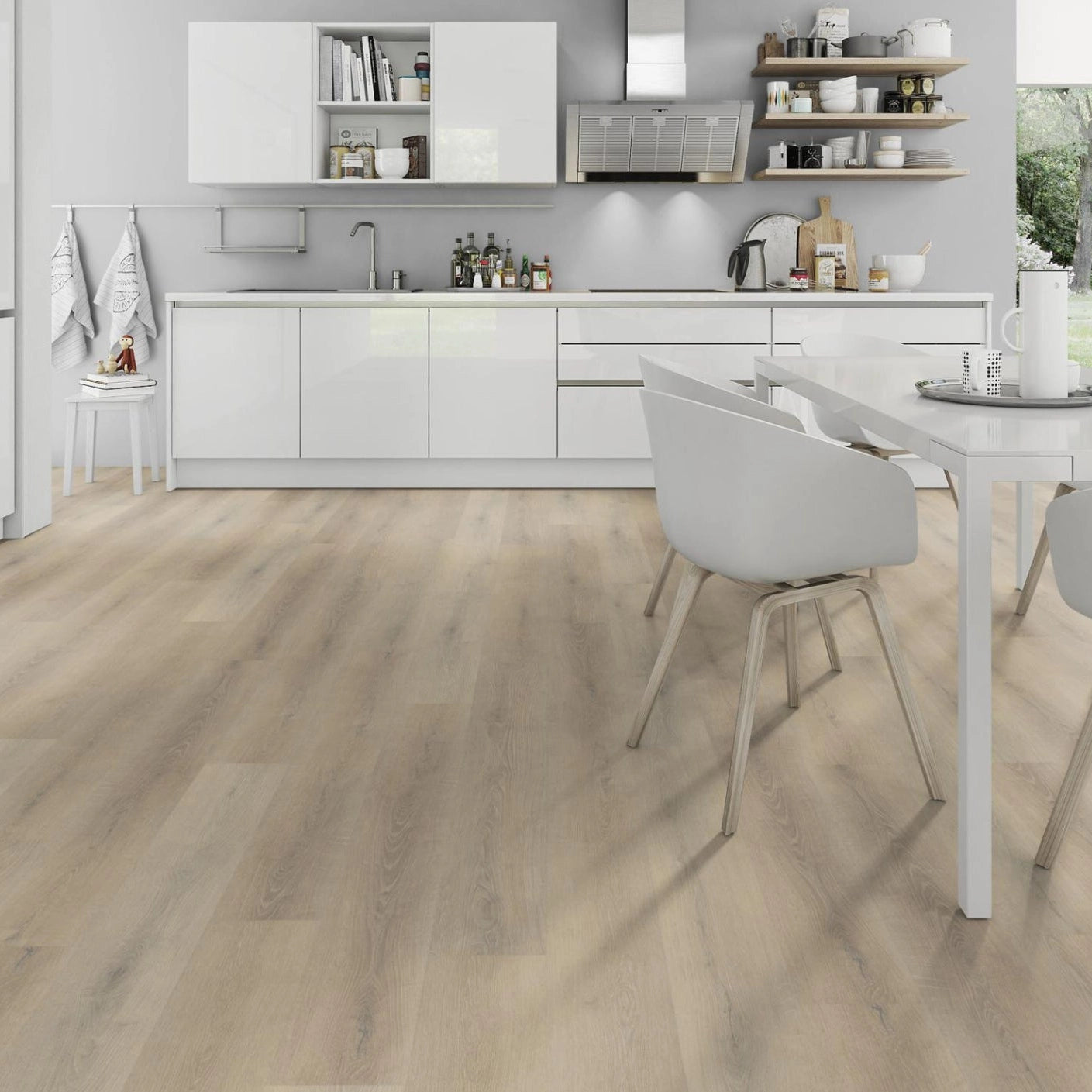 Lignum Core SPC Flooring - Seashell Oak