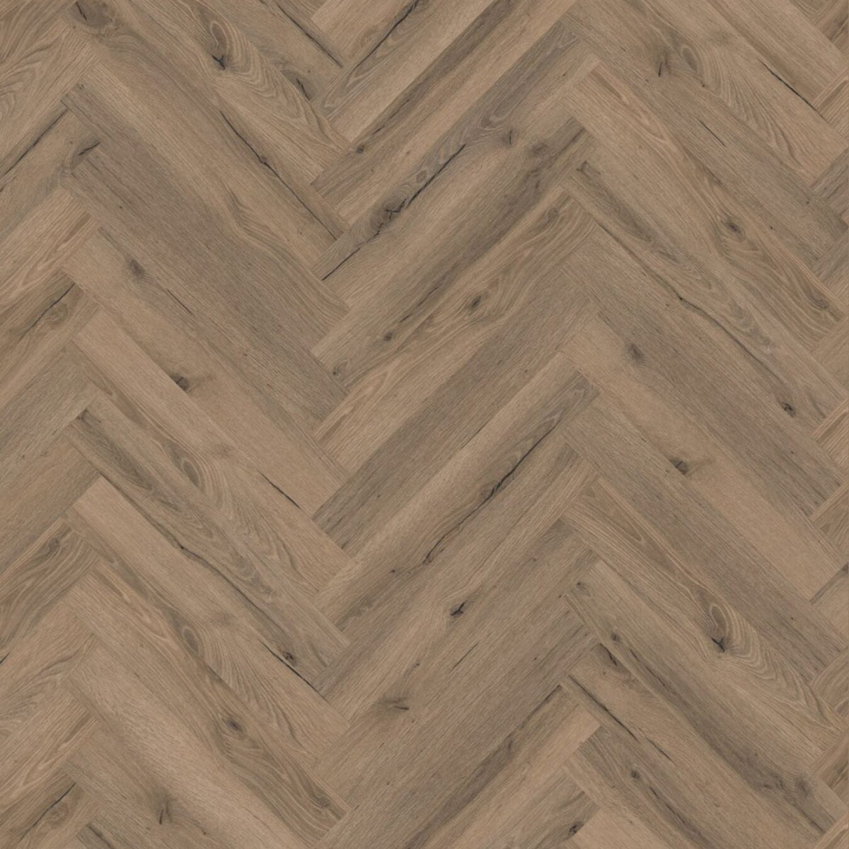 Lignum Core SPC Herringbone Flooring - Mocha Oak