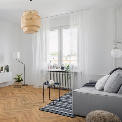 Lignum Core SPC Herringbone Flooring - Ranch Oak
