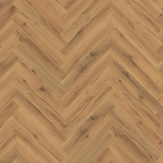 Lignum Core SPC Herringbone Flooring - Ranch Oak