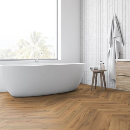 Lignum Core SPC Herringbone Flooring - Ranch Oak