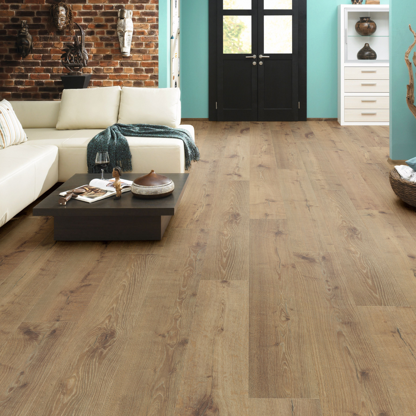 Long & Wide 12mm Canvas Laminate - Sepia Tegernsee Oak